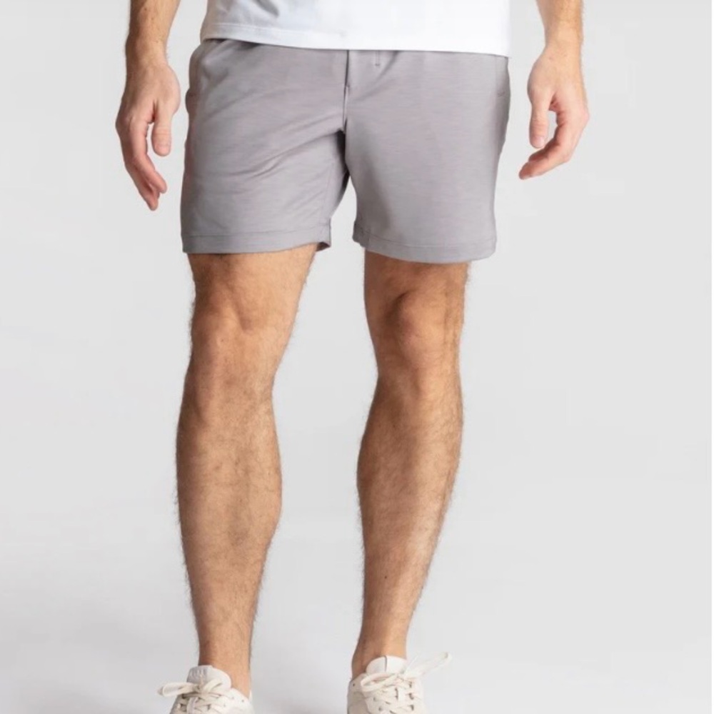 Birddogs Men’s Heather Gray Lined Gym Performance Training Shorts 7” Size XL